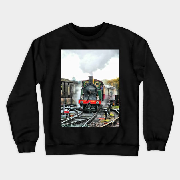 Engine 263 steaming Crewneck Sweatshirt by bywhacky